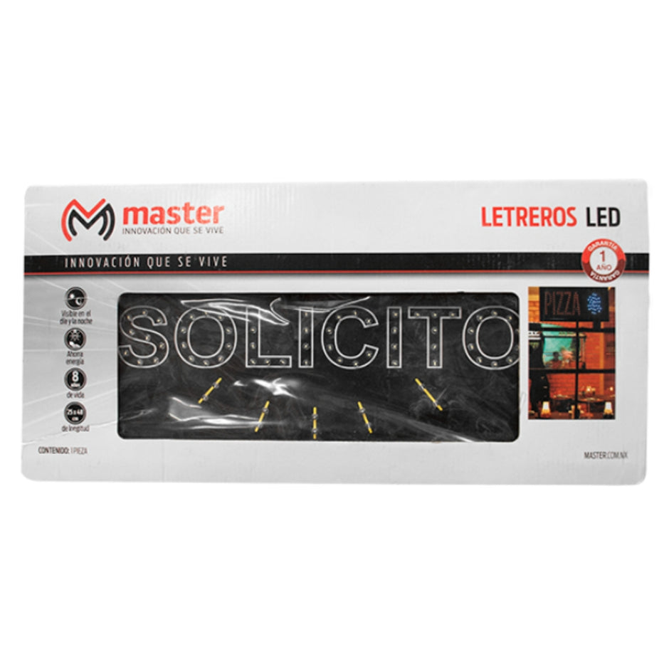 LETRERO LED SE SOLICITA - ML-LET-SOL
