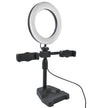 Soporte para aro de luz de mesa con 2 clips para celular | ML-RINGDESK
