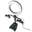 Soporte para aro de luz de mesa con 2 clips para celular | ML-RINGDESK