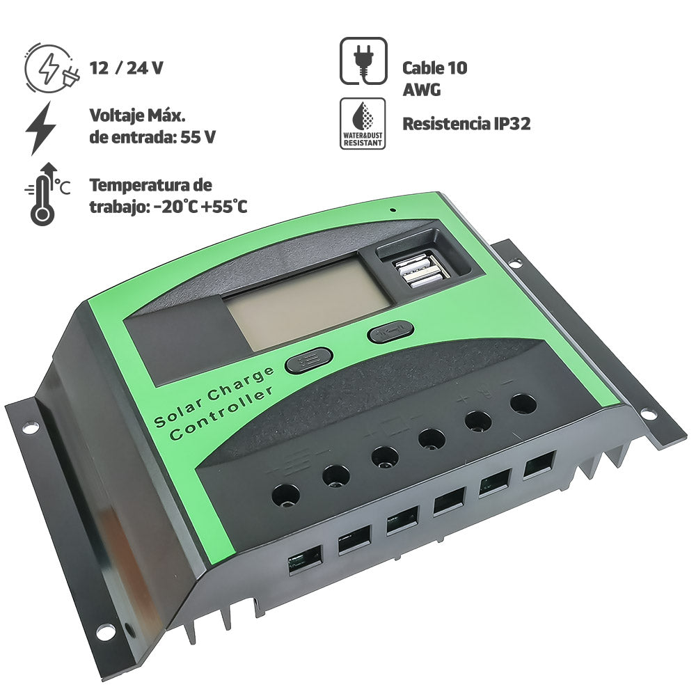 Controlador inteligente de carga solar | MP-CTRL40
