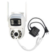 Cámara de Seguridad Exterior WiFi 2K 3MP Doble Lente IP66 con Audio, Visión Nocturna y Pan/Tilt | MS-CE3