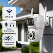 Cámara de Seguridad Exterior WiFi 2K 3MP Doble Lente IP66 con Audio, Visión Nocturna y Pan/Tilt | MS-CE3