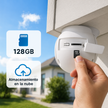 2 Cámaras de Seguridad Exterior WiFi 2K 3MP Doble Lente IP66 con Audio, Visión Nocturna y Pan/Tilt | MS-CE3X2