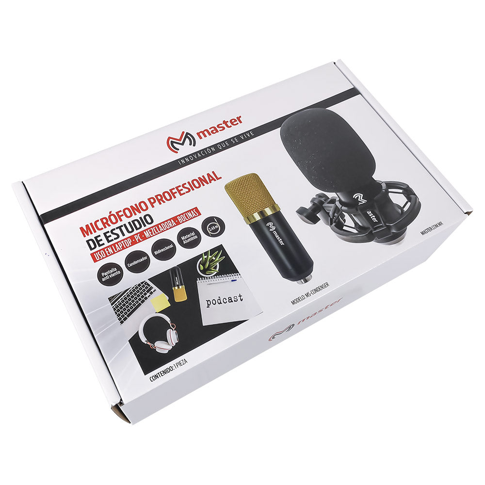Micrófono ambiental metálico - MS-CONDENSER