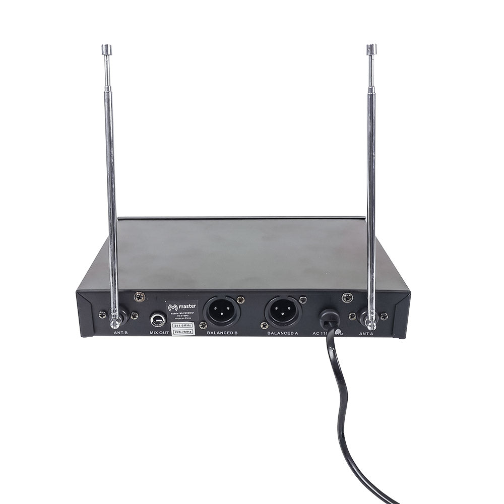 Sistema profesional de 2 micrófonos inalámbricos VHF | MS-PERSMIC1