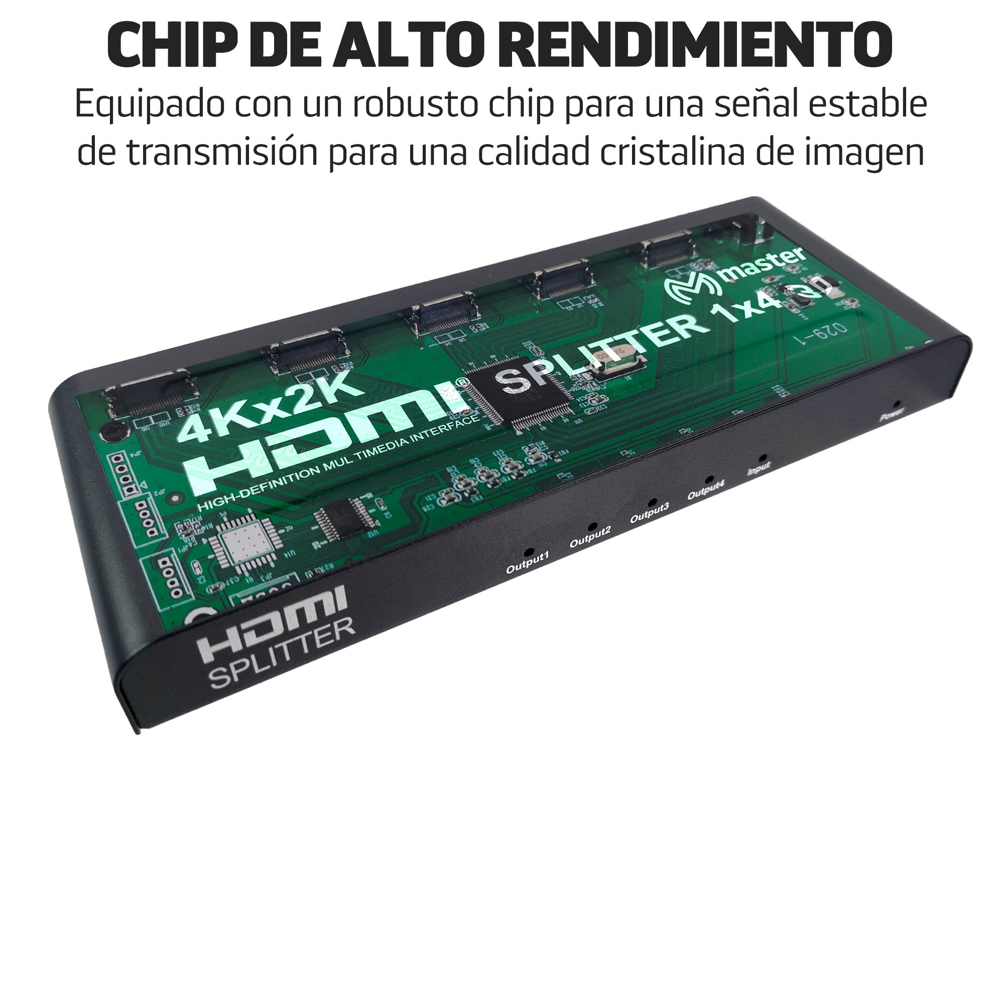 Divisor HDMI 1 en 4 salidas – 4K UHD, 3D | MV-HDMISP1-4