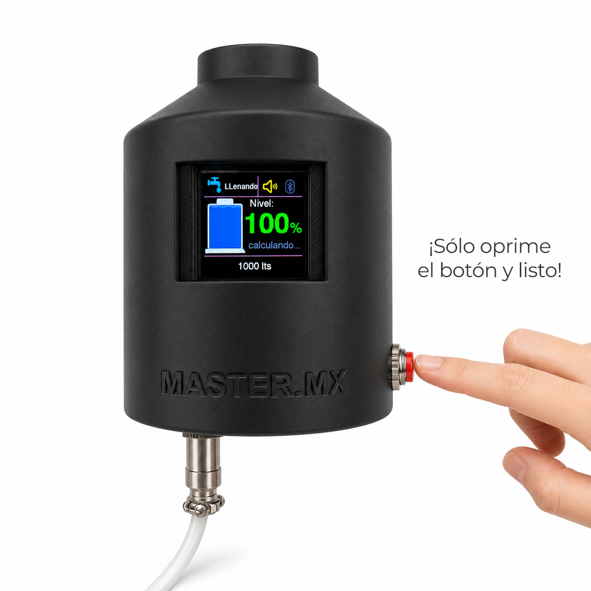 Medidor de nivel agua tinaco cisterna con electroniveles inoxidables 9v 15m | PUSH-WATER