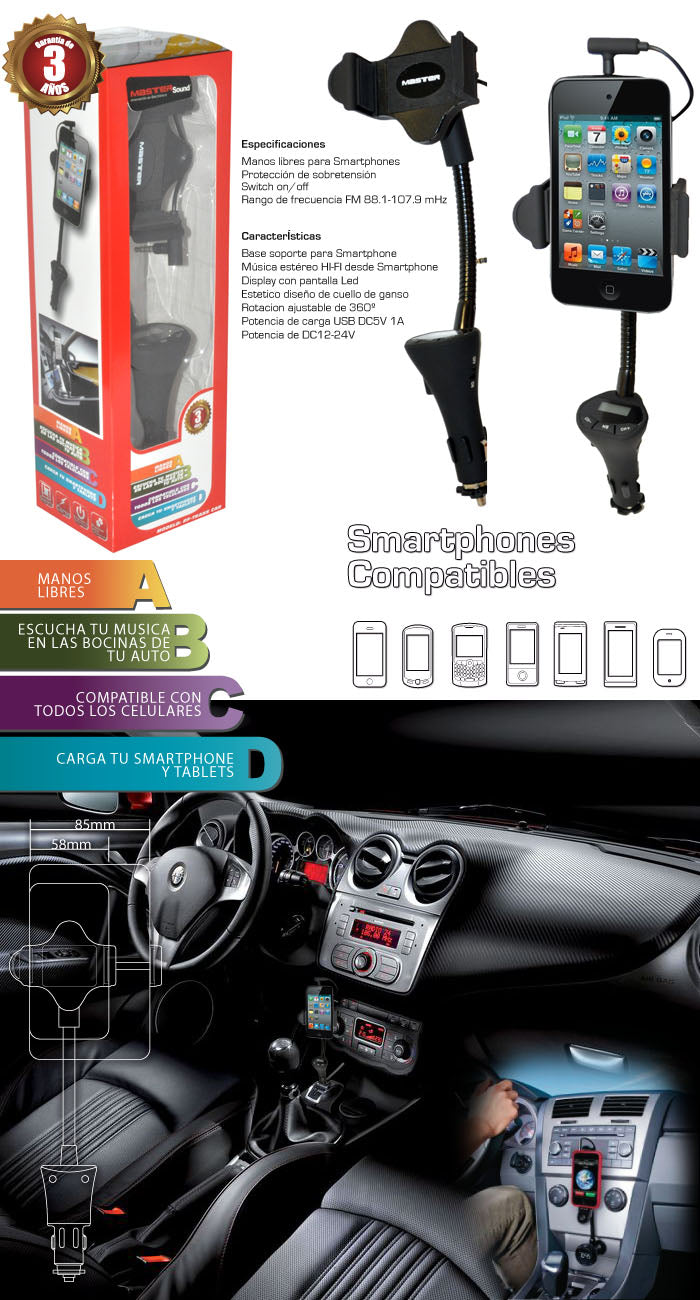 Transmisor y cargador | RF-TRANS CAR