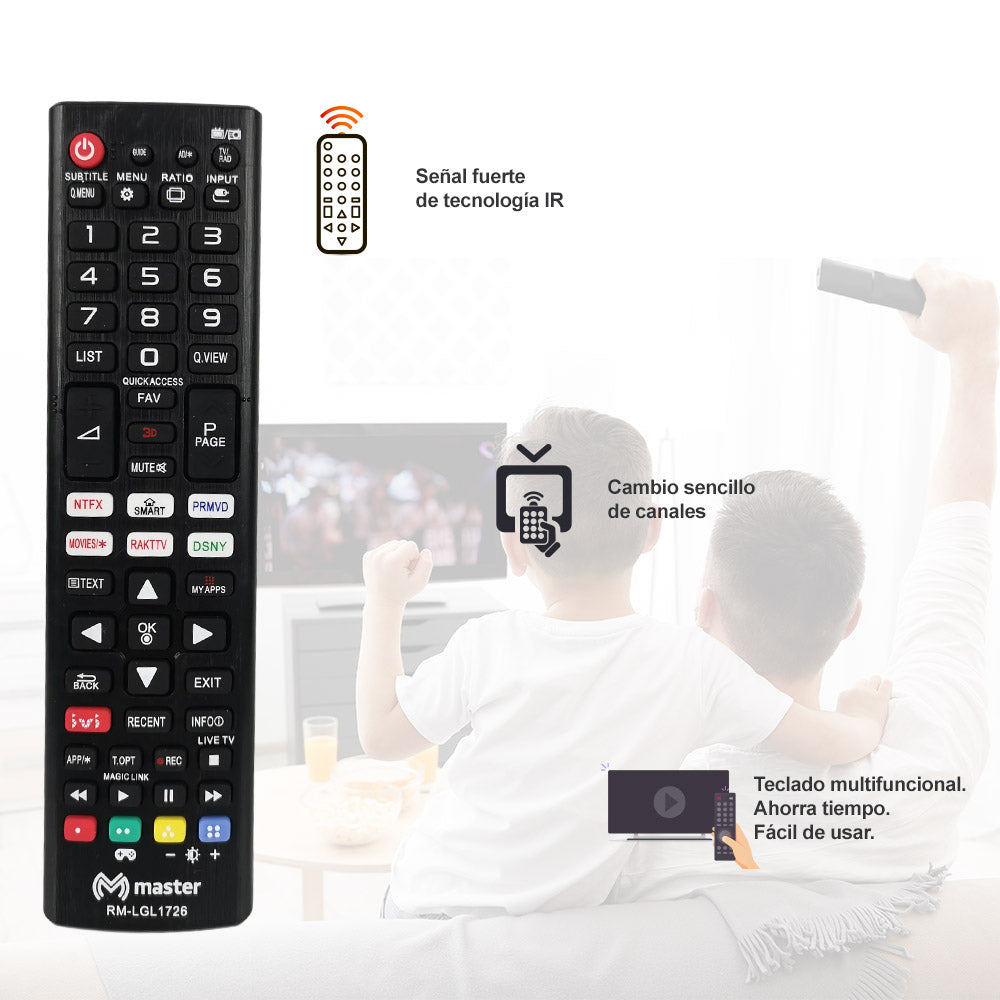 Control Remoto Compatible con TV LG | RM-LGL1726