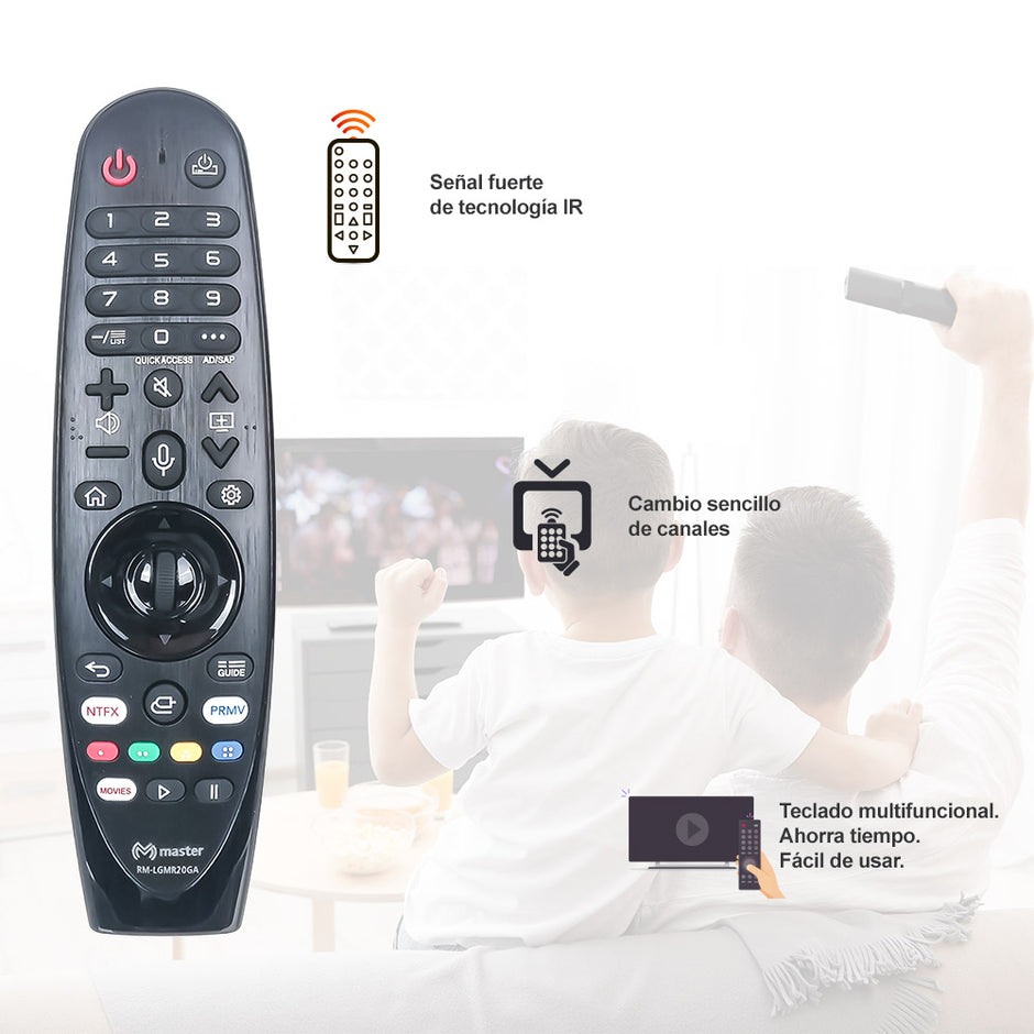 Control Remoto LG MR Compatible con Smart TV | RM-LGMR20GA