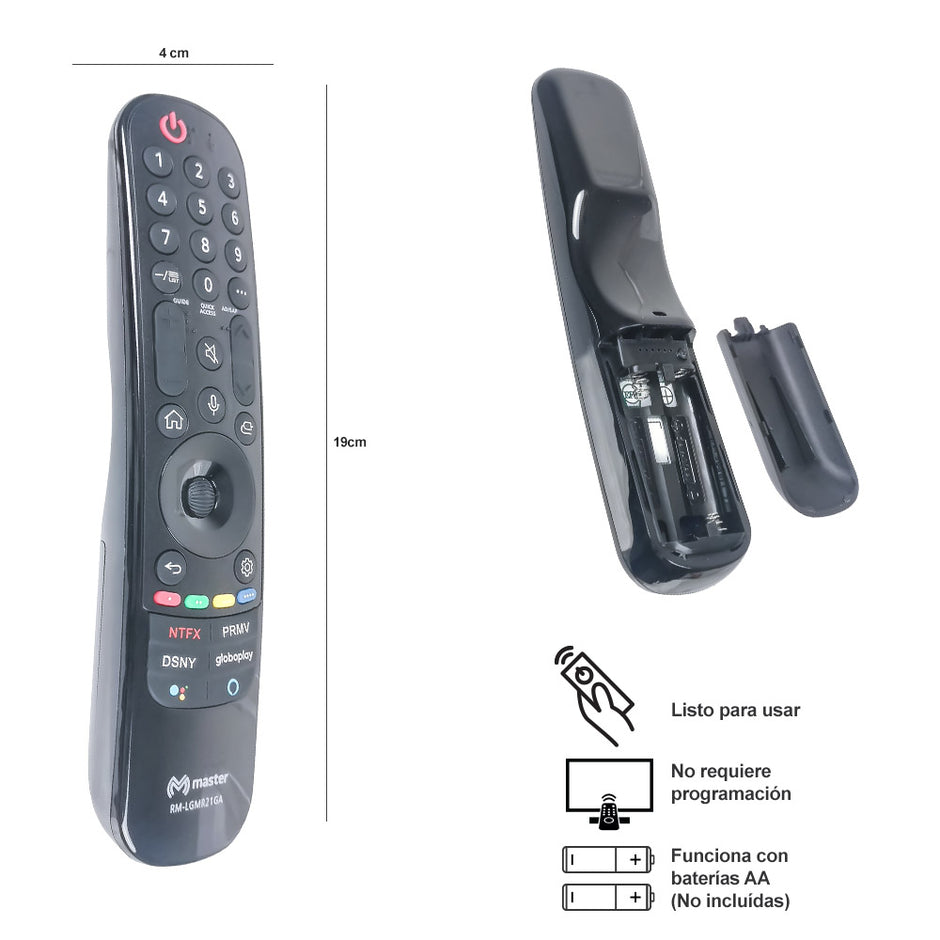 Control Remoto LG MR21 Compatible con Smart TV | RM-LGMR21GA