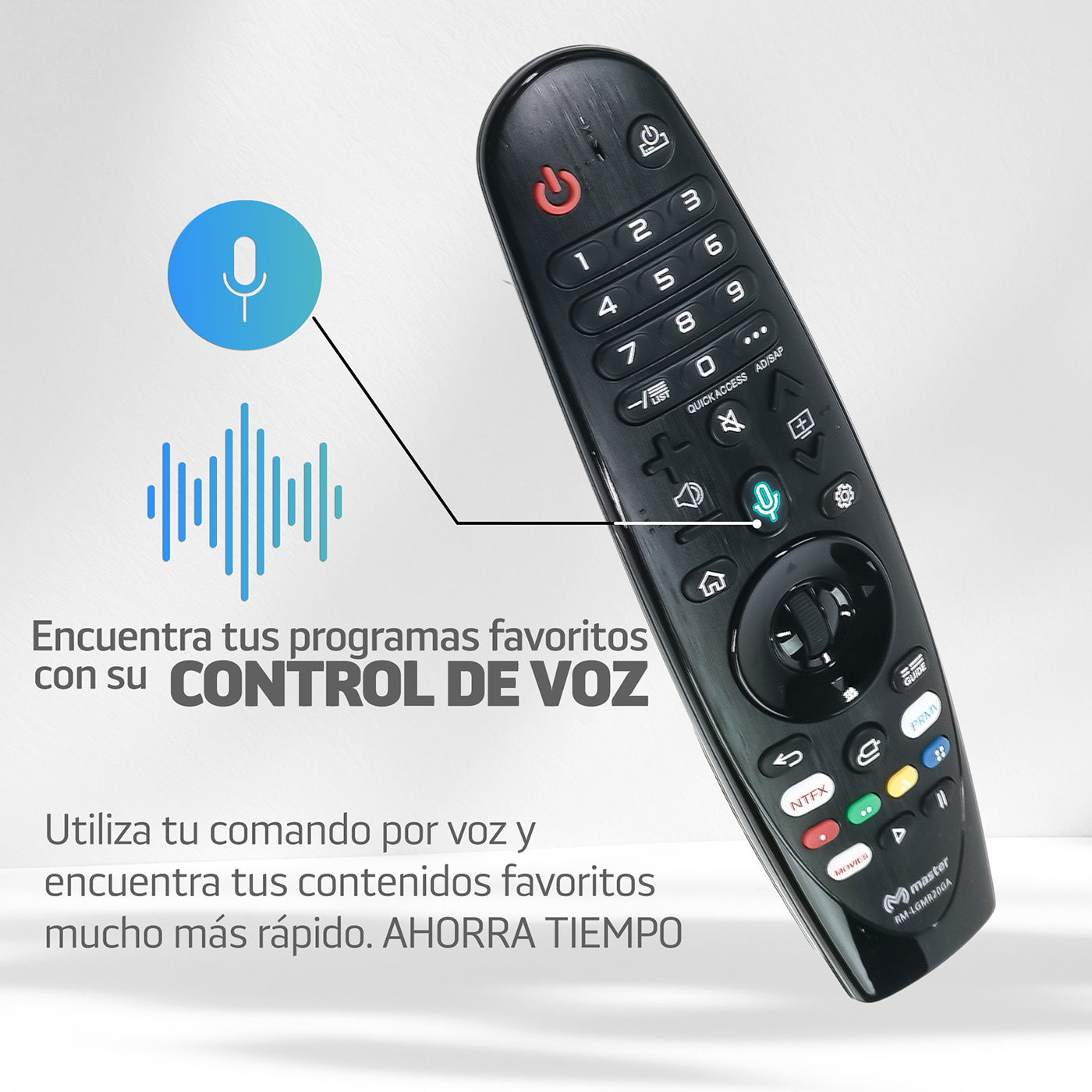 Control Remoto por Voz Compatible con LG Smart TV de Nueva Generación | RM-LGVOICE