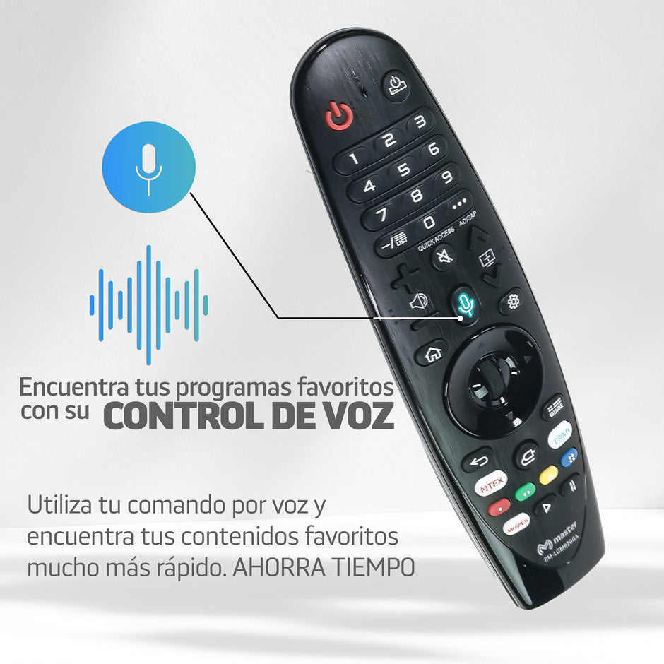 Control Remoto por Voz Compatible con LG Smart TV de Nueva Generación | RM-LGVOICE