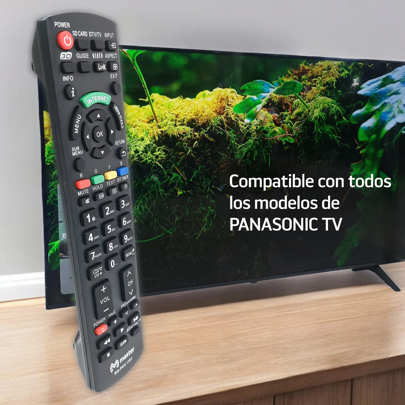 Control remoto sustituto para TV Panasonic | RM-PAN1191