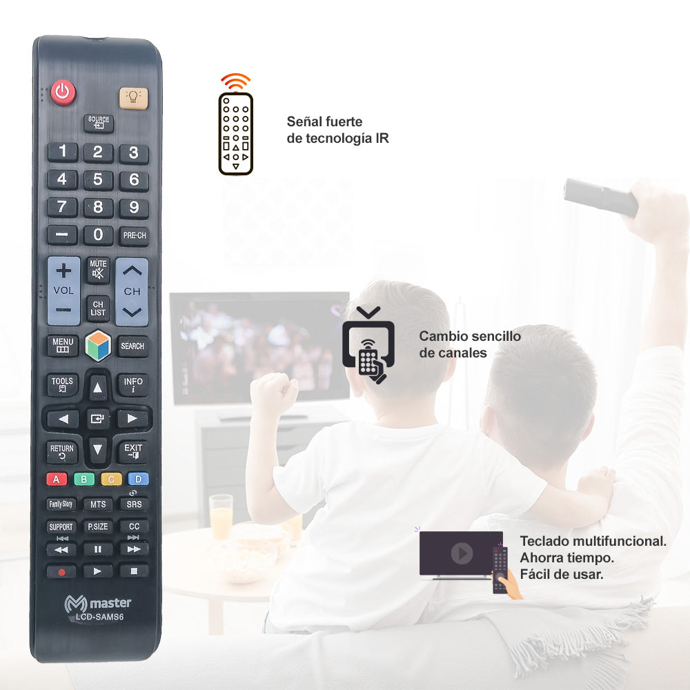Control Remoto Compatible con Pantallas Samsung | LCD-SAMS6