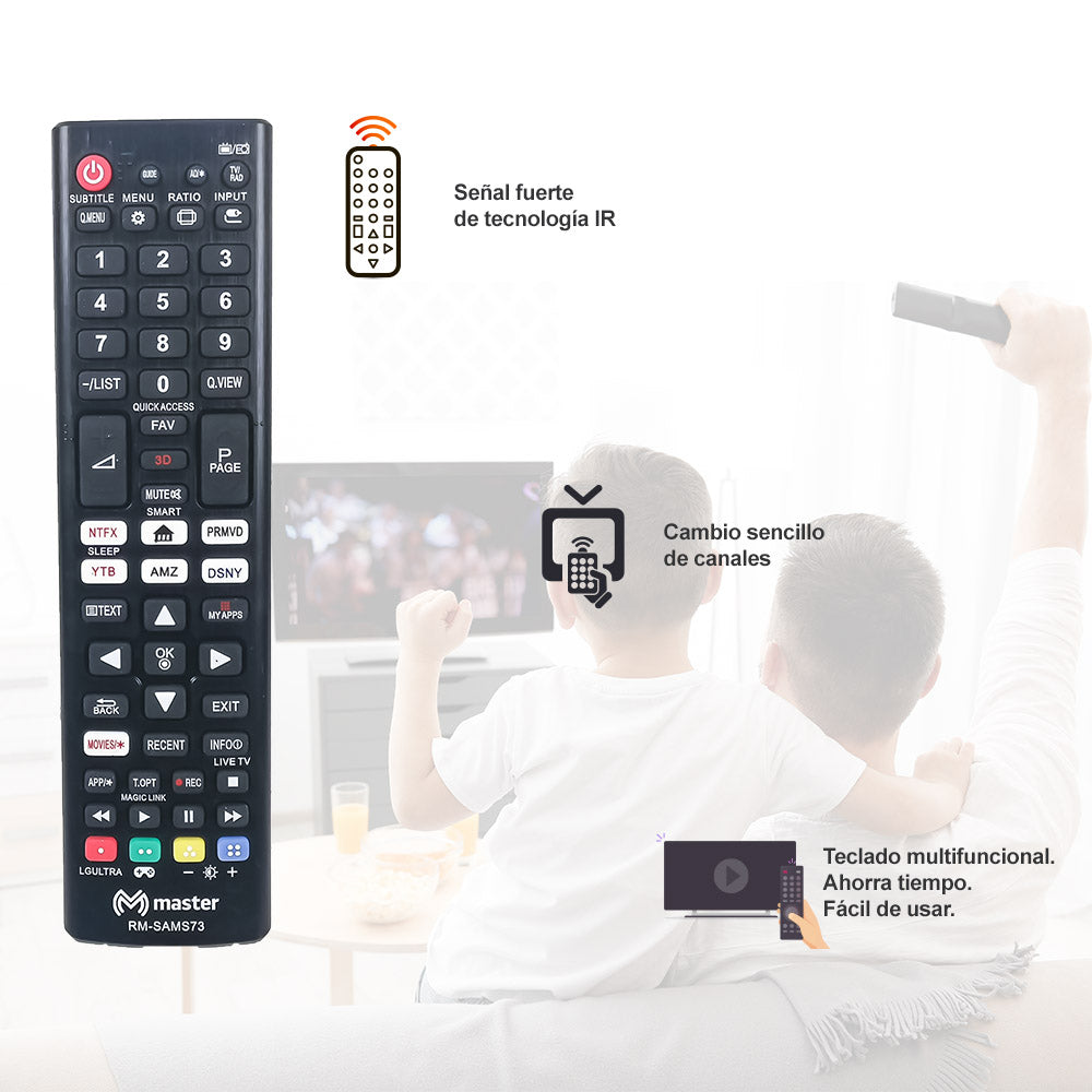 Control remoto de reemplazo para Smart TV Samsung | RM-SAMS73