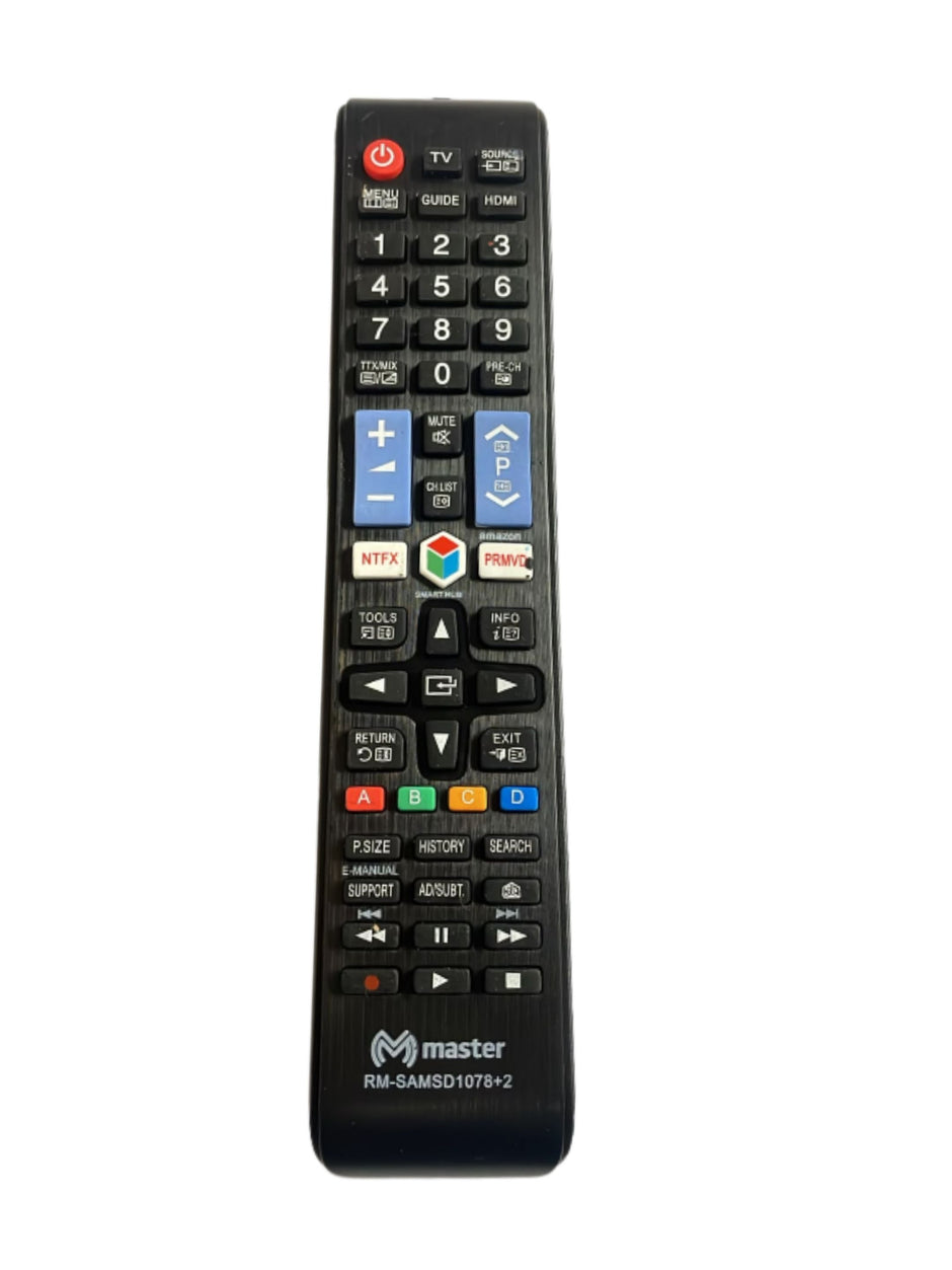 Control Remoto Universal para Samsung Compatible con PANTALLAS  LED, Smart TV, LCD y Plasma  RM-SAMSUNGD1078