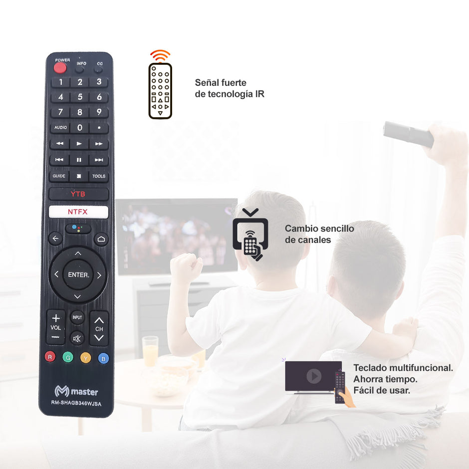 Control Remoto Compatible con TV Sharp | RM-SHAGB346WJSA