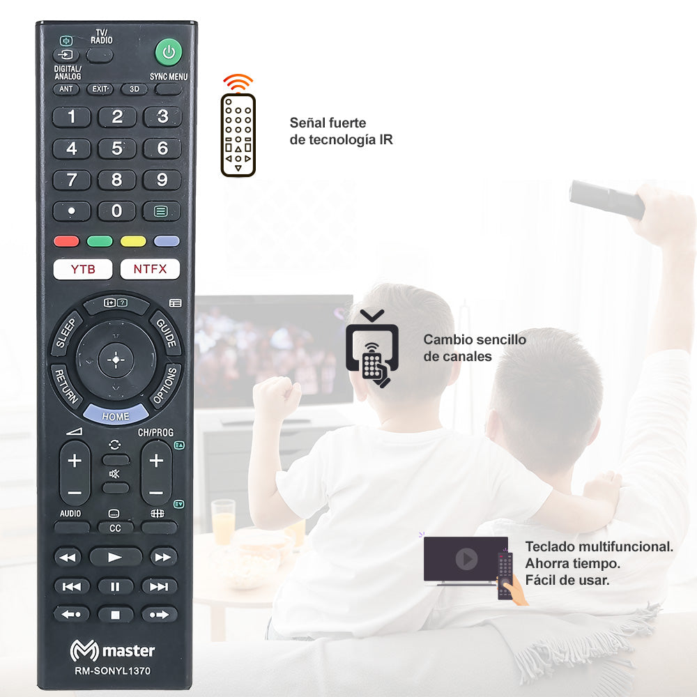Control Remoto Compatible con Sony Smart TV | RM-SONYL1370