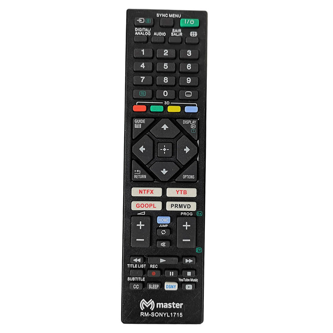 Control Remoto Compatible con TV Sony | RM-SONYL1715