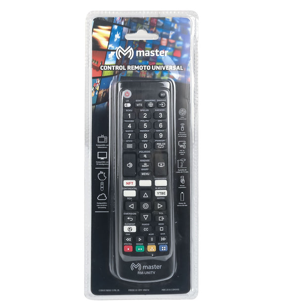 Control Remoto Universal Compatible con Smart TV | RM-UNITV