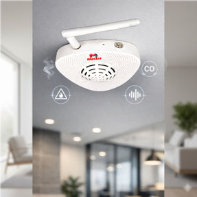 Sensor / Medidor Inteligente de Humo, Monóxido de Carbono, Ruido y Gases Combustibles Alarma de Voz y Alta Sensibilidad | EASY-RUIDO-MONOXIDO