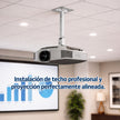 Soporte de Techo Universal para Proyector STEEL-PROYECT (Blanco Mate)