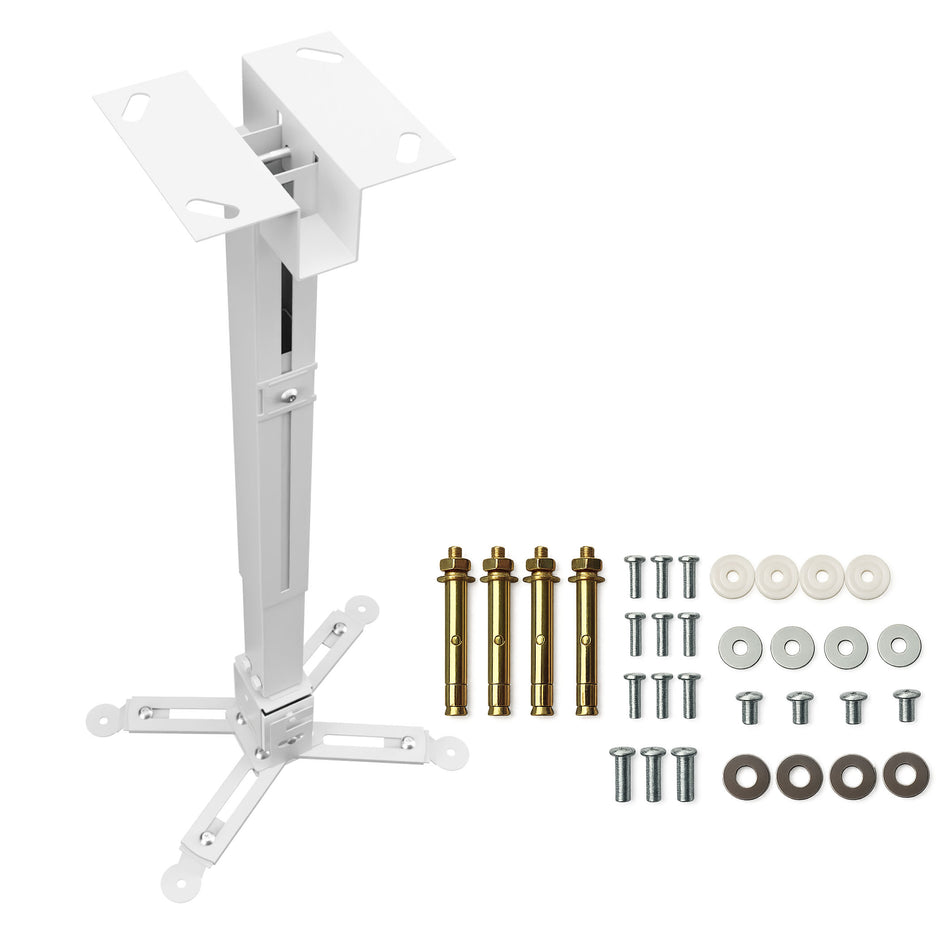 Soporte de Techo Universal para Proyector STEEL-PROYECT (Blanco Mate)