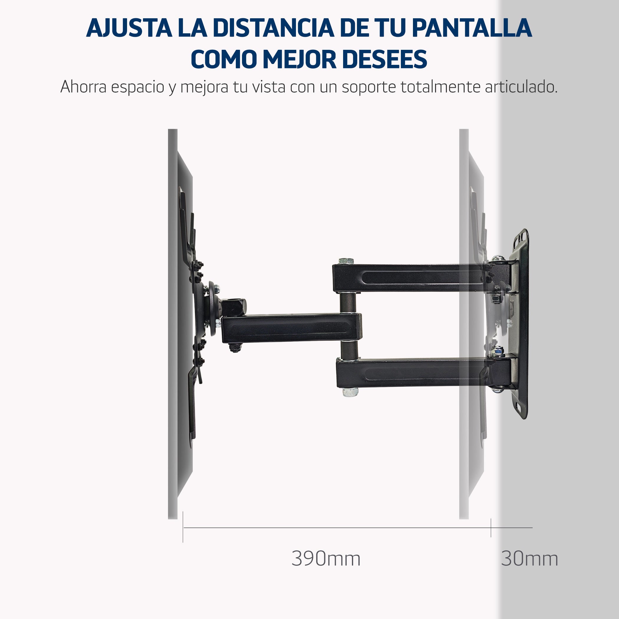 Soporte de Brazo Articulado para TV 13”–37” | VESA 200x200 | Giro Lateral + Inclinación ±15°