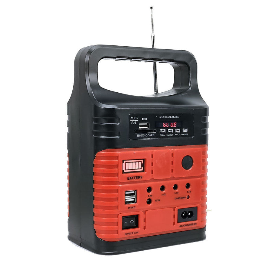 KIT SOLAR 10W FOCOS RADIO USB | MP-KIT10W