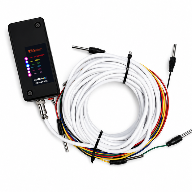 Medidor Sensor De Nivel De Agua Cisterna Y Tinaco  | WATER-LED