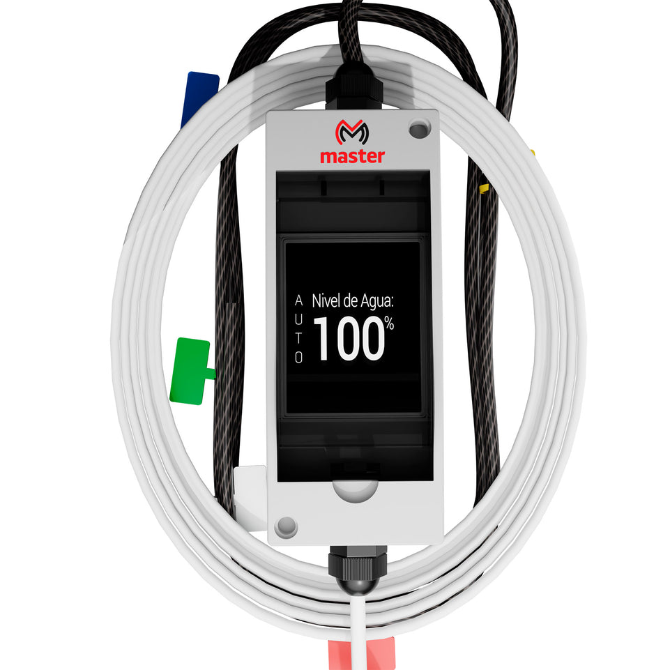 Controlador Inteligente de Bomba + Sensor Medidor de Nivel de Agua para Tinacos y Cisternas Automático y Manual | EASY-BOMB