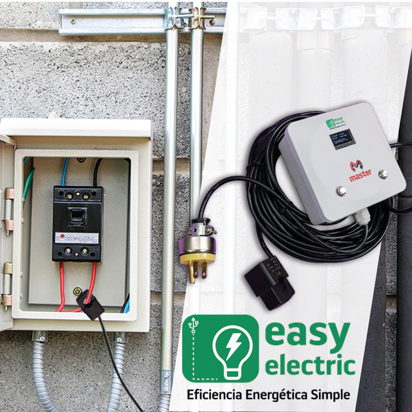 Sensor Medidor Digital de Consumo Eléctrico con Pantalla Integrada y Ajuste de Tarifa | EASY-ELECTRIC