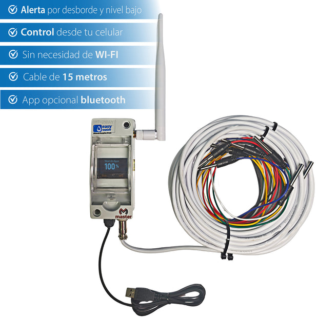 Sensor Medidor de Nivel de Agua para Tinaco o Cisterna Analógico Bluetooth | EASY-WATER