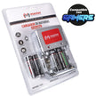 Cargador de Baterías AA, AAA y 9V – 6W con 4 Baterías AA