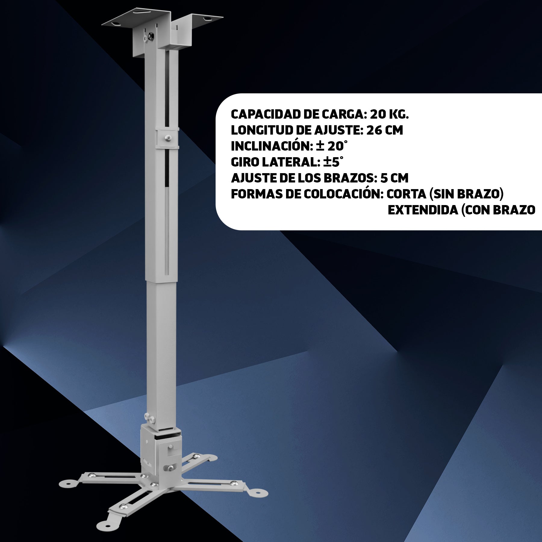 Soporte de Techo para Proyector | HO-BRPROY1