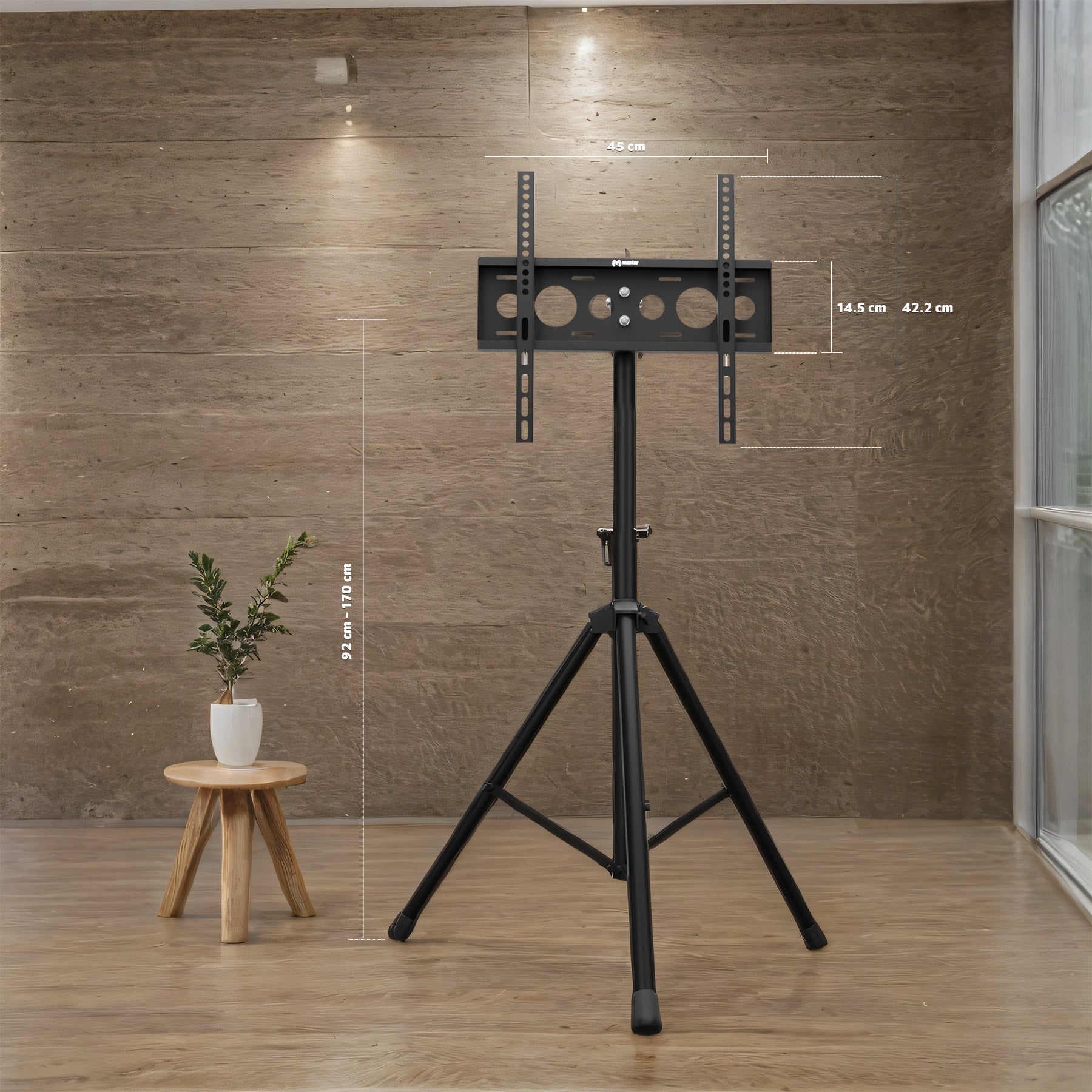 Soporte de Piso con Trípode para TV y Pantallas 32”–70” | HO-STAND32-70