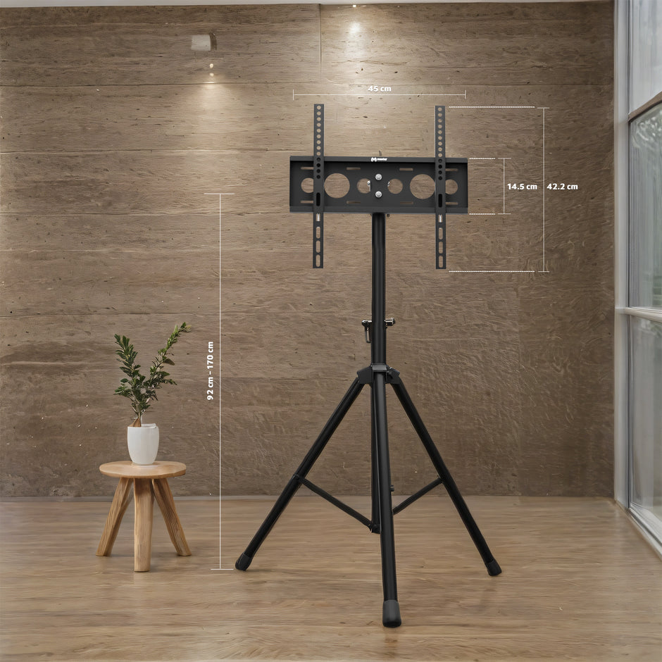Soporte de Piso con Trípode para TV y Pantallas 32”–70” | HO-STAND32-70