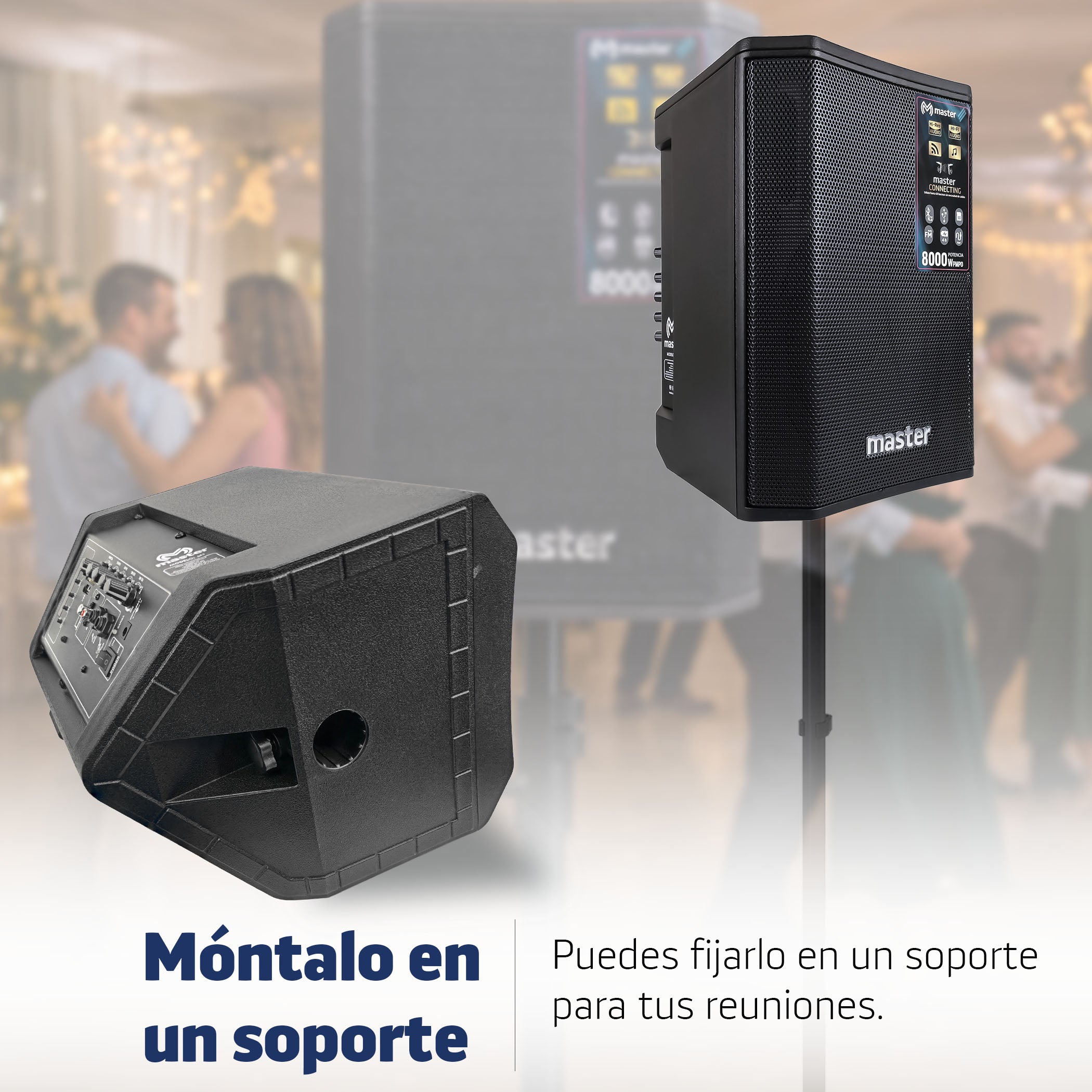 Reproductor de audio multiposiciones portátil 8000W | M1