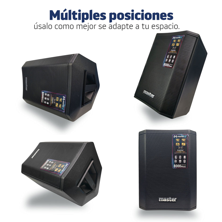 Combo musical soporte de luces para eventos + kit 2 reproductores de audio M1 de 2000W