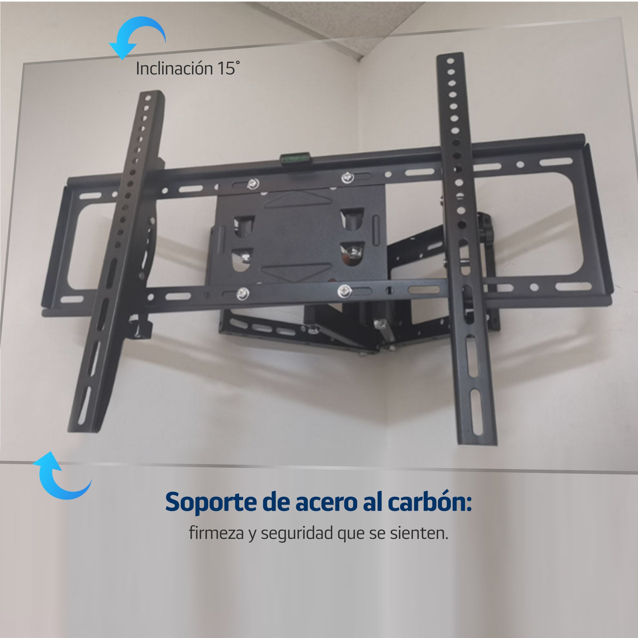 Soporte para TV de Esquina STEEL-CORNER 32” a 72” | Doble Brazo Abatible