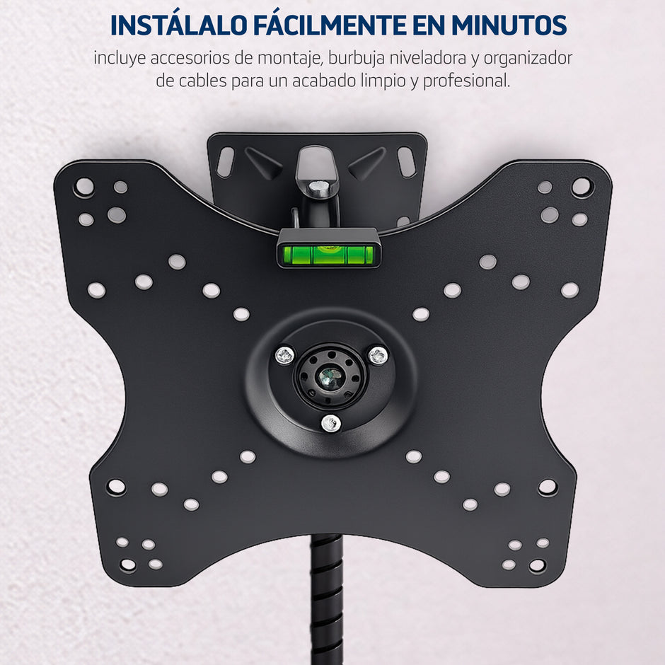 Soporte de brazo con giro de plato de 360°, para pantallas de 14