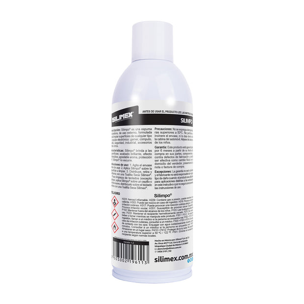 ESPUMA LIMPIADORA PARA USO EXTERNO 454 ML | SILIMPO