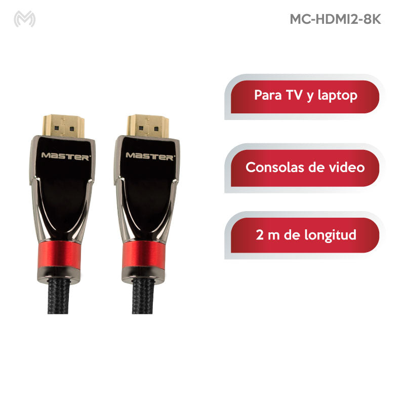 Cable de ultra alta definición 8K, 2m | MC-HDMI2-8K