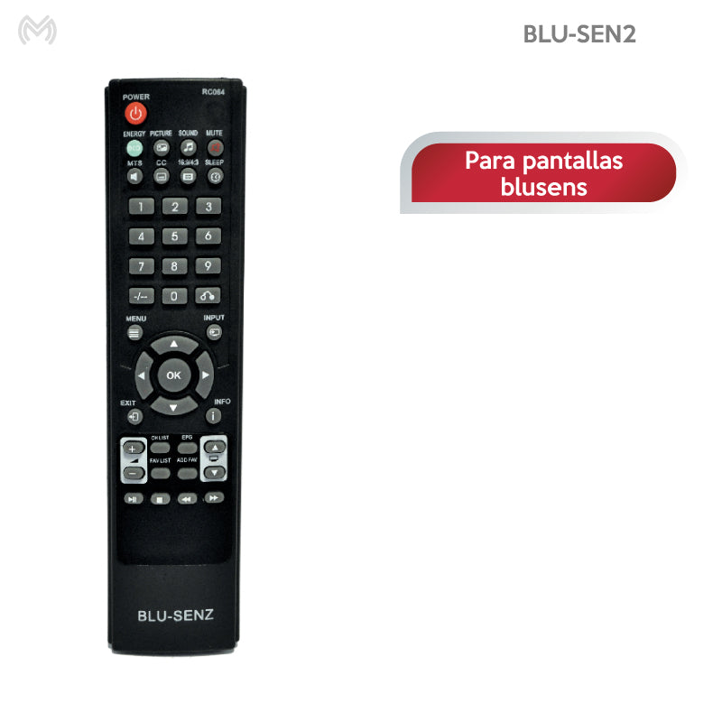 Control remoto para pantallas BLUSENS | BLU-SEN2