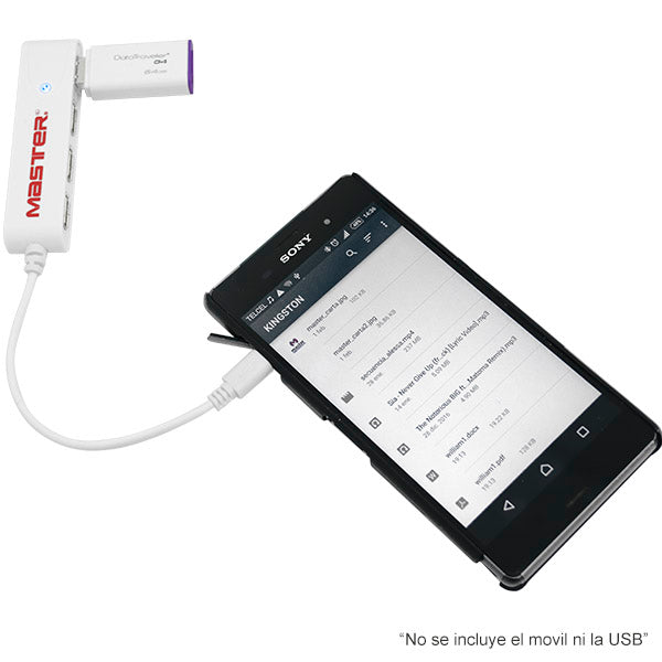 Cable OTG USB 2.0 con 4 Puertos para Celulares y Tablets | MC-OTG