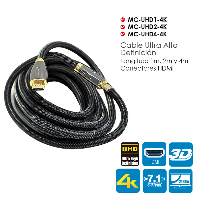Cable de ultra alta definición, 1m | MC-UHD1-4K