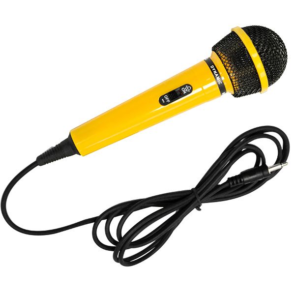 Micrófono alámbrico amarillo | MS-MICECONY