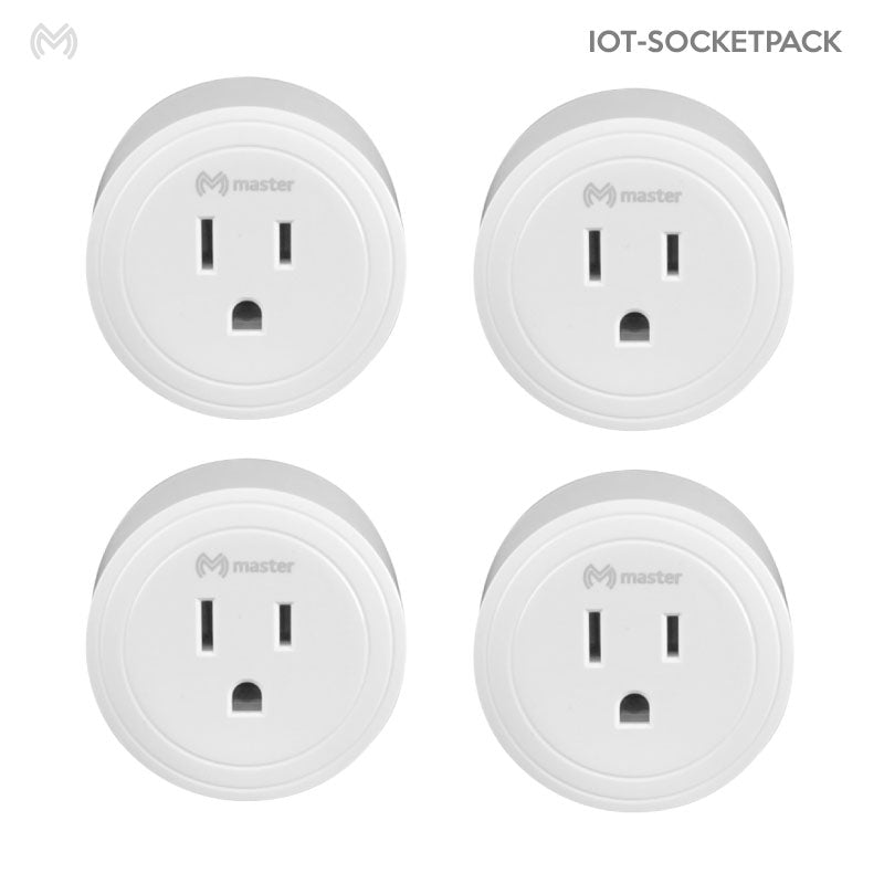 Kit de 4 piezas de enchufes inteligentes WIFI | IOT-SOCKETPACK
