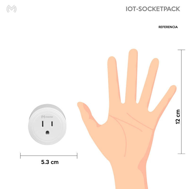Kit de 4 piezas de enchufes inteligentes WIFI | IOT-SOCKETPACK